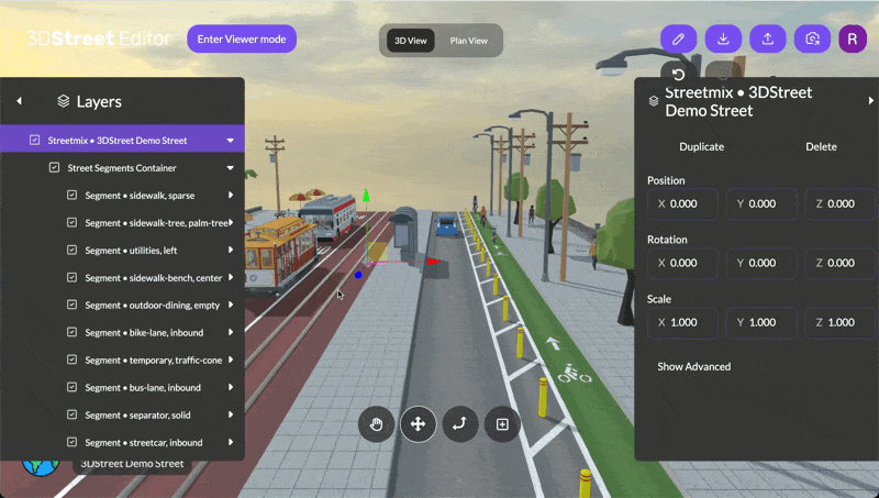 Editing object position coordinates in properties panel